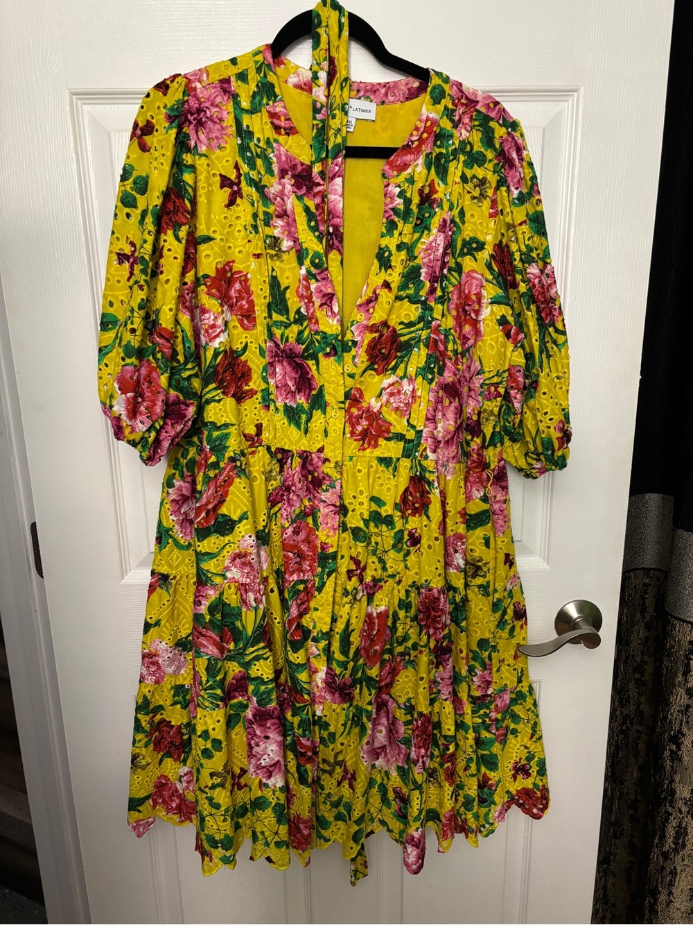 Gibson Latimer Floral Eyelet Dress